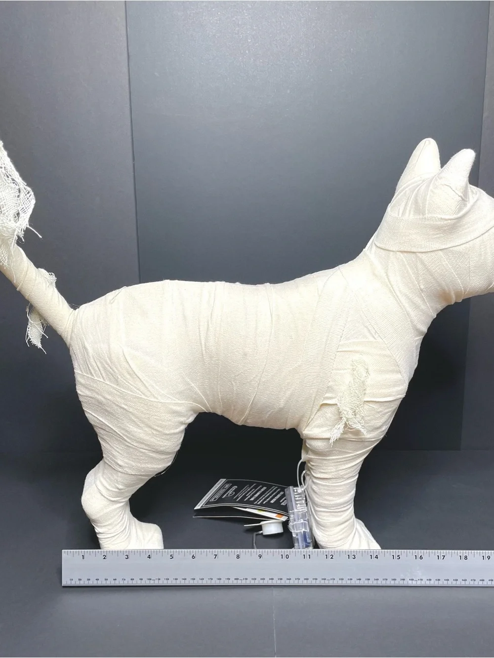 Martha Stewart LED Mummy Cat Halloween Decor